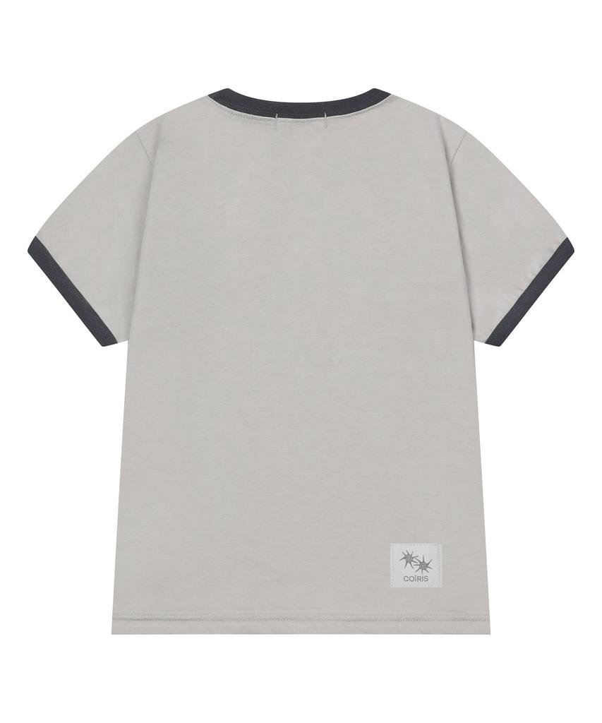Koiliseu Morent Button Ringer Short Sleeve T-Shirt (2 Colors)