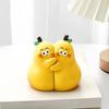 1 Pair Cute Hugging Pear Bookends Resin Pear Book Stand Cartoon Fruit Book Holder