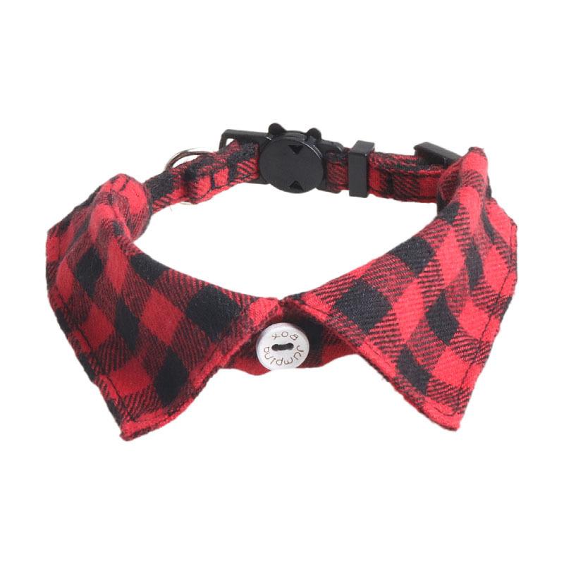 New Pet Cat Collar British Gentleman Plaid Bow Tie Stylish Accessory for Cats Dog Accessories Cat Collar Dog Y Harness