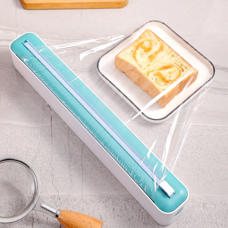 Multifunctional Tear Free Food Wrap Sliding Cutter Suitable for Cling Film & Aluminum Foil Home Restaurant Kitchen Use