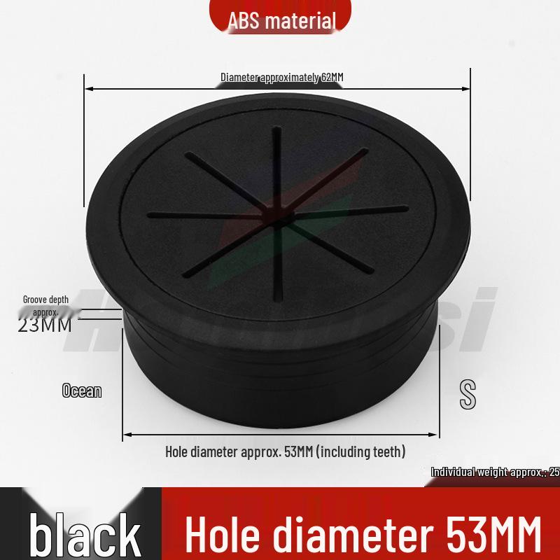Desktop Decorative Cable Management and Sealing Cover for Desk Cable Holes