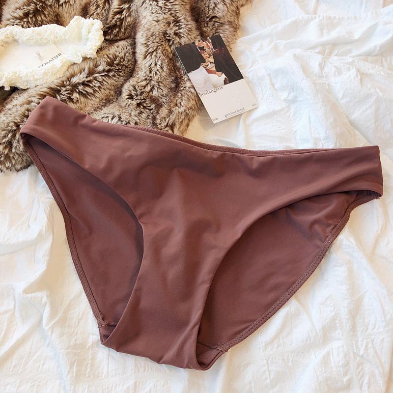 9 Color Women Seamless Panties Sexy Low Waist Milk Silk Comfort Breathable Briefs Buttock Cover Basic Shorts Ladies Lingerie