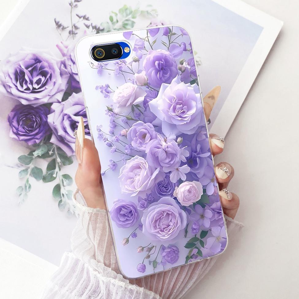 Transparent For Realme C2 Case Cover Cute Fashion Butterfly Funny Painted Casing For Realme RMX1941 RMX1945 RMX1943