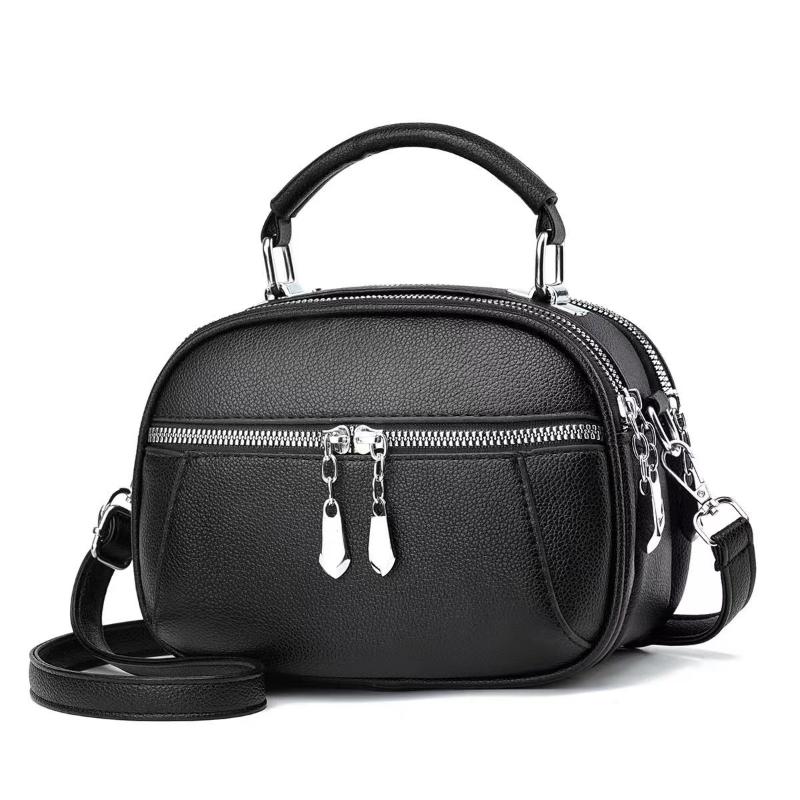 2024 New High Quality Women's Handbag Fashionable and Versatile Female Casual Small Round Bag Minimalist Classic Crossbody Bag