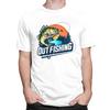 Custom Out Fishing T Shirt for Men Tshirt Casual Tee Short Sleeve Fish Fisherman Tshirt Loose Fit Clothing Gift