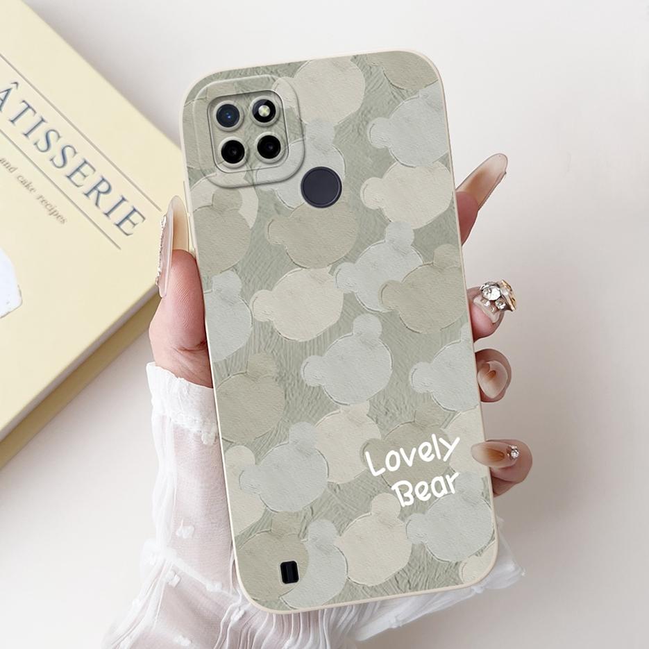 For Realme C21Y C25Y Case Luxury Candy Painted Cover Shockproof Phone Case For Realme C21 C 21 Y RealmeC21Y RealmeC25Y Soft Bags