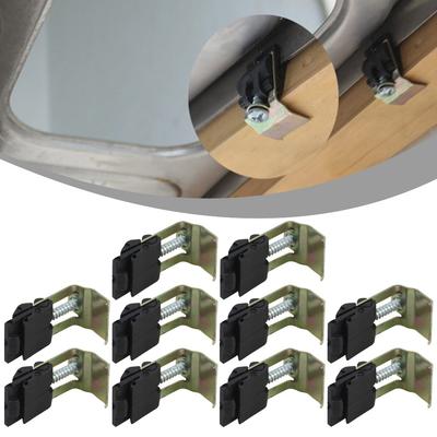 10pcs Undermount Sink Clips Mounting Brackets Washbasin Installation Clamp Repair  Accessories  For Kitchen Bathroom Shower