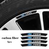 ACP1 4pcs Carbon Fiber Car Tire Wheel Rims Sticker Decoration Auto Accessories For Focus Mustang Mk3 Party Ranger Mondeo Mk4 ST