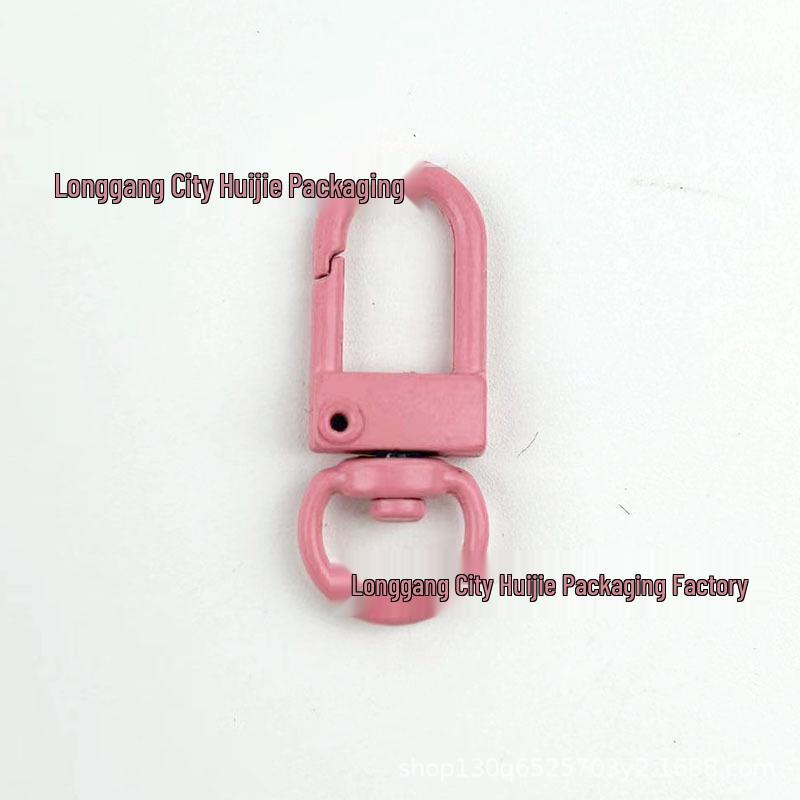Colorful Zinc Alloy Door Buckle 3-Point Snap Hook for DIY Keychain and Jewelry Accessories