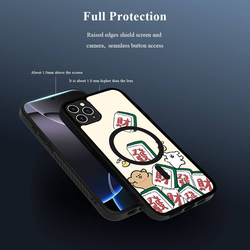 

Line CARTOON P-PuppyS For Magsafe Magnetic Wireless Phone Case For IPhone 17 16 15 14 Plus 13 12 11 Pro Max Cover iPhone 12pro max