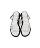 Circle Strap Platform Sandals (White)