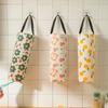 Floral & Fruit Pattern Hanging Storage Bag for Kitchen - Organize Grocery Bags, Tidy Up Spaces, and Keep Your Kitchen Neat