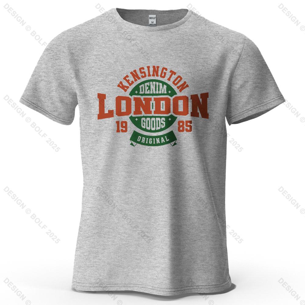 London 1985 Printed Men's T-Shirt 100% Cotton Oversized Vintage Classic Graphic Tees for Women Tops Tees Casual Streetwear