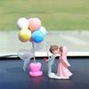 Cartoon Couples Marry Car Decoration Romantic Wedding Lover Spouse Auto Center Console Dashboard Ornaments Car Interior Gifts