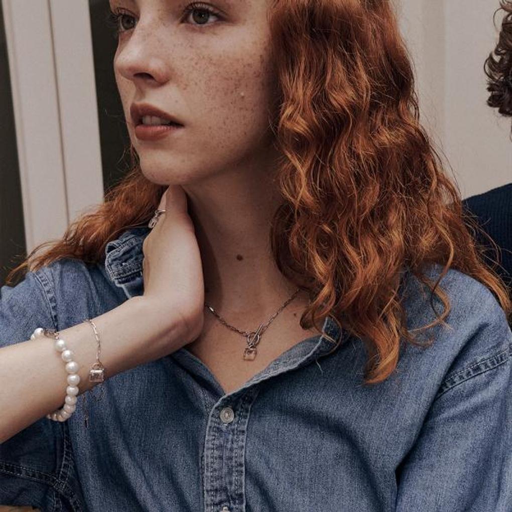 White 8mm Pearl Bracelet (S) OTB1229S6PWI