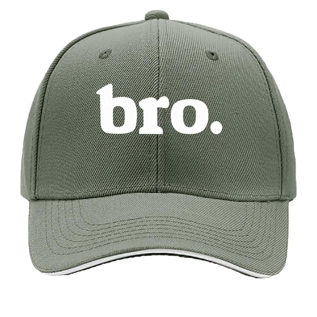 Boys Bro Text Graphic Design Sandwich Baseball Cap Unisex Women Sun Cap Outdoor Workouts Hat