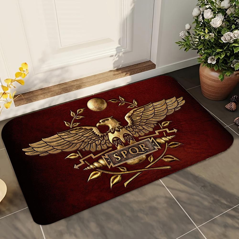 

1 шт. S-SPQR- Стандартный щит Римской империи Абсорбирующие коврики Противоскользящие коврики Принадлежности для домашнего декора Ковры Домашние кухонные напольные коврики 40x60cm