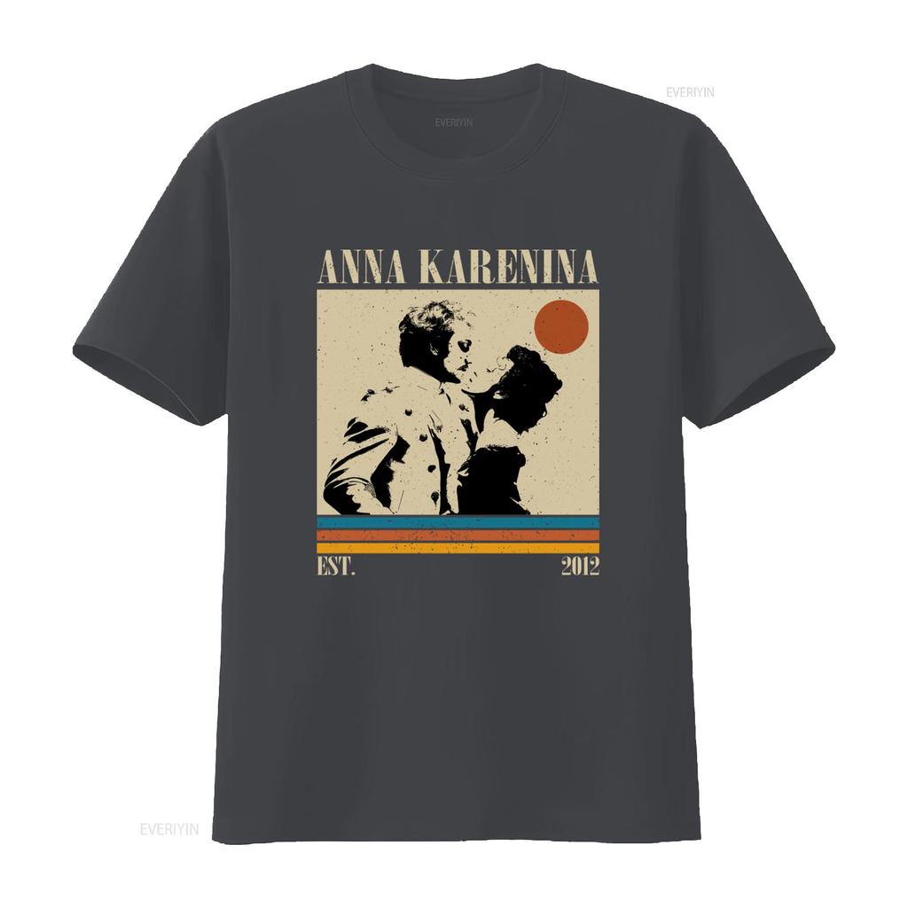 Anna Karenina Movie Vintage Midcentury Retro Minimalist T Shirt Unique Art Print for Film Lovers Vintage Washed Breathable