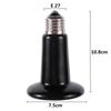Domácí plaz Daleko infračervená keramická topná lampa 110V/220V Emitor tepla Žárovka 25W 50W 75W 100W 150W 200W Vytápění pro líhnutí zvířat