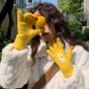 Windproof Faux Wool Women Knitted Gloves Outdoor Gloves Korean Style Gloves  Gloves
