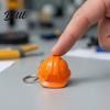 Mini Helmet Keychain 5Pcs Security Keychain Simulated Construction Key Ring Holder Decorative Pendant for Backpacks Handbags Plastic Chain