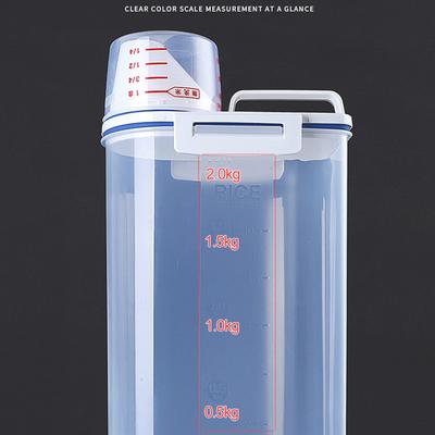 Household Washing Powder Storage Box Portable Large Plastic With Measuring Cup