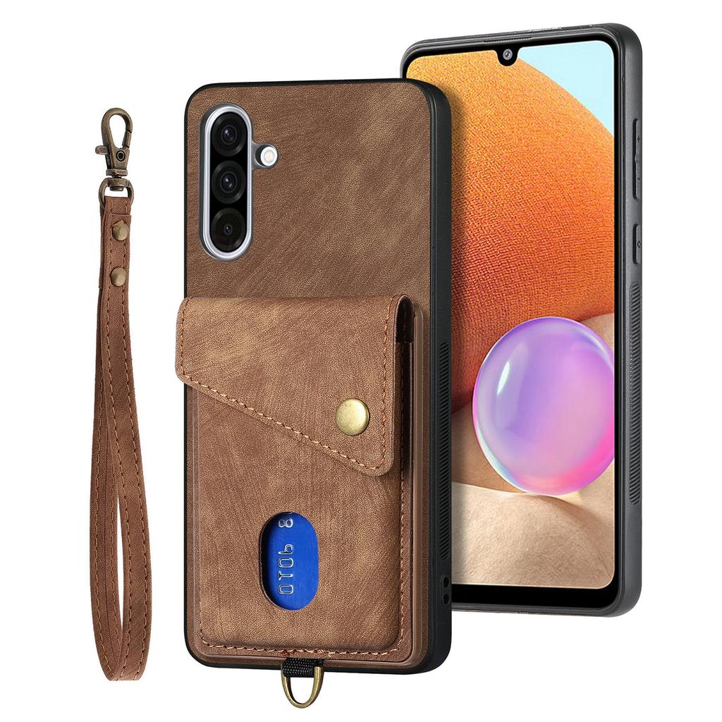 For Samsung Galaxy A56 5G Case with Card Holder Kickstand Leather Phone Back Cover