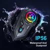 P30 Wireless JL6.0 Motorcycle Helmet Headset Music Interphone Cycling Bluetooth Headset Waterproof With Colourful RGB Lighting Wireless Headsets