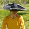 Ethnic Style Sombrero Hat Rolled up Brim Mexican Caps Mexico Hat  Costume Accessories