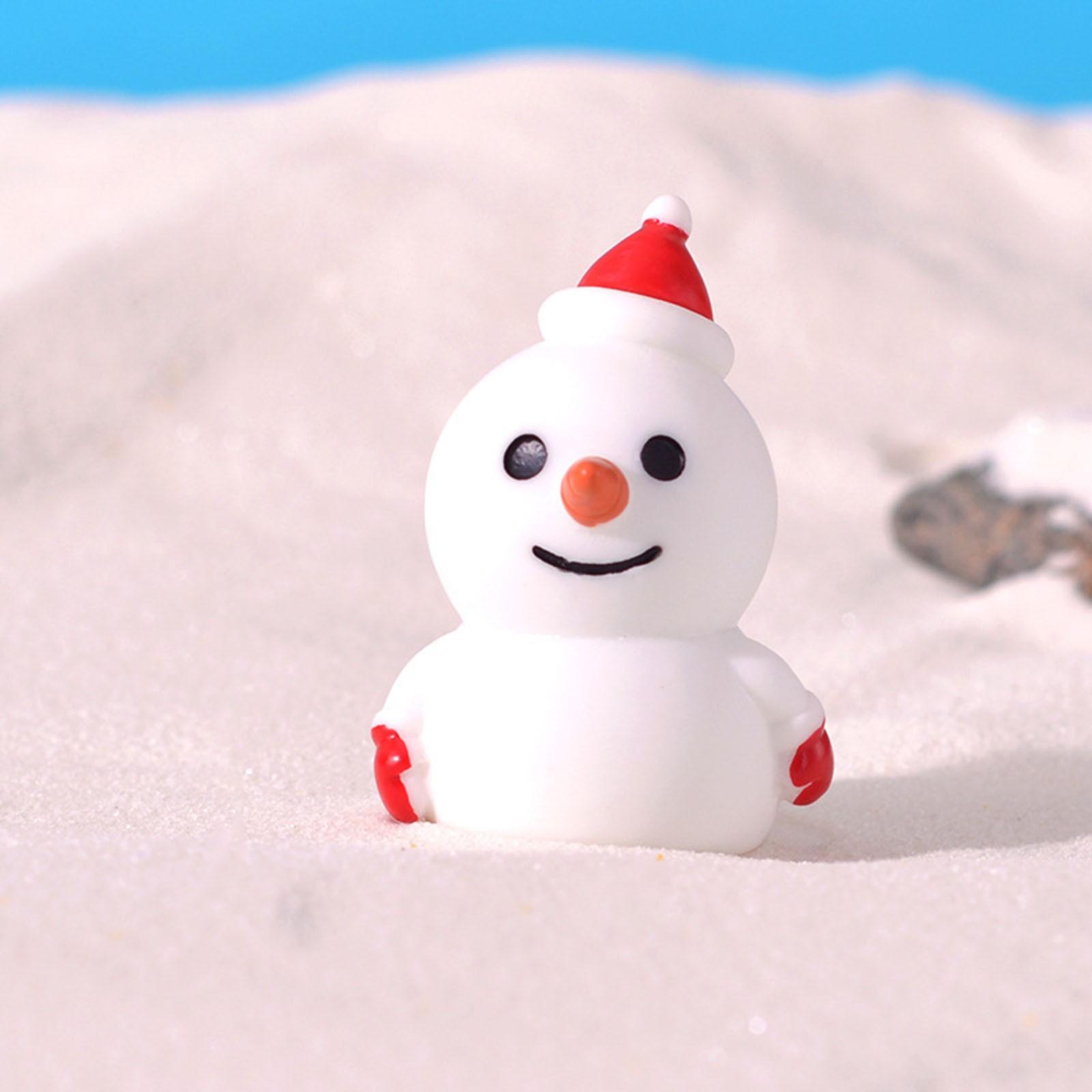 

Рождественский подарок DIY аксессуары микро смола ремесла снеговик лось Санта Клаус аксессуары One Size