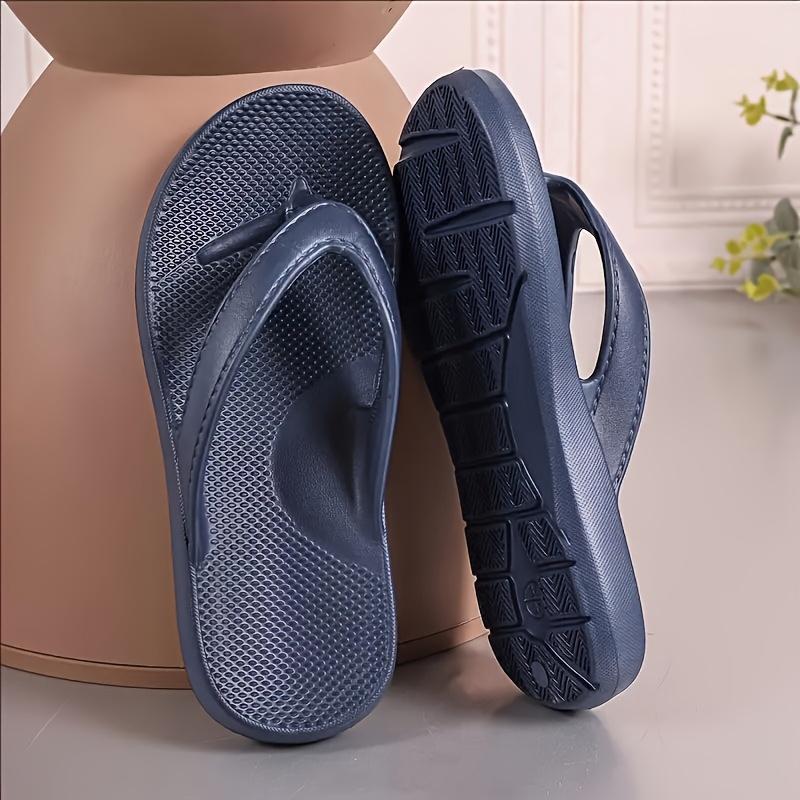 Women's Stylish Casual Solid Colour Flip-flops, Comfortable and Soft, Suitable for All Seasons, Perfect for Everyday Life, Work or Beach Holidays