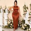 Sleeveless Plus Size Satin New In Dresses for Women Casual Maxi Long Summer Party Elegant Dress