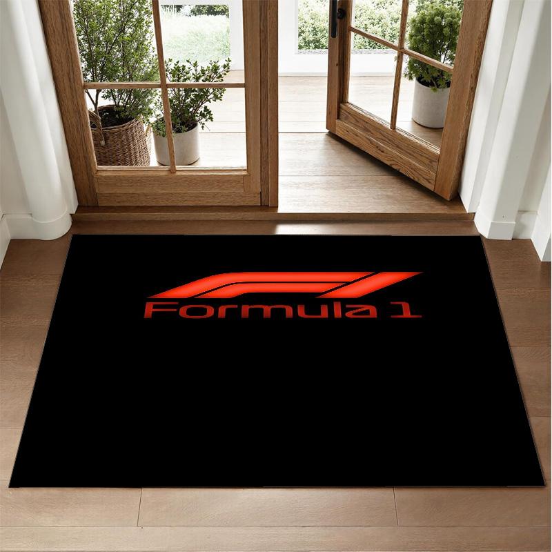 F1 Design Crystal Velvet Rug Soft Decorative Mat for Bedroom Entrance