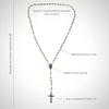 Nazareth Store Metal Bead Combat Rosary Necklace