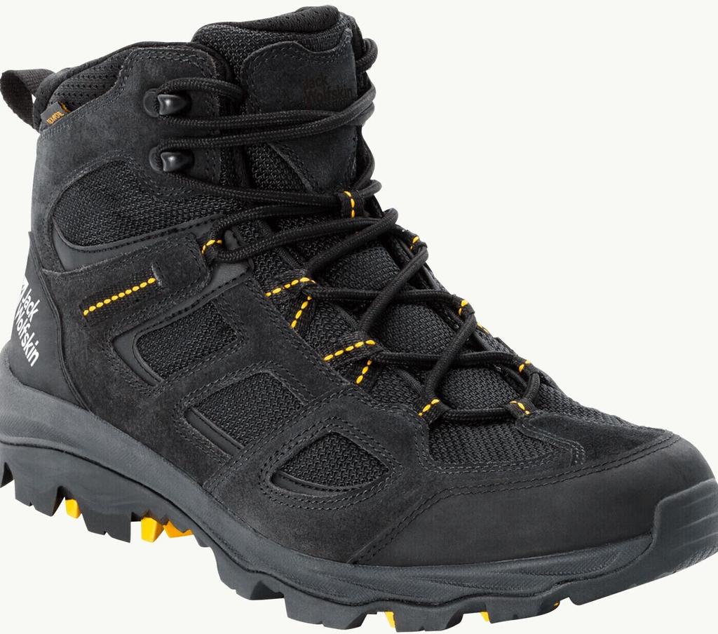 Hiking Shoes Jack Wolfskin Vojo 3 Texapore Mid (4042462) Black/burly Yellow XT
