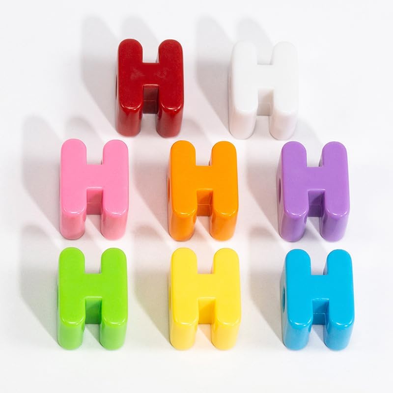 10PCS Colorful 26 Letter Beads 20mm Loose Beads Big Hole DIY Jewelry Making Kit Bracelet keychain for Educators to Learn Letters