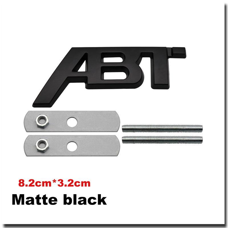 3D Metal ABT Car Trunk Sticker For Golf Polo Sagitar A3 A4 A5 A6 Intake Grille Decoration Accessories