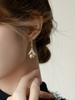 Fashionable And Minimalist Champagne Pearl Earrings With High-End Sense
