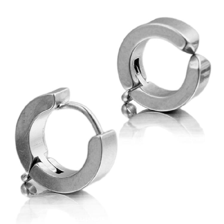 Women Hoop Earrings Hypoallergenic Stainless Steel Material Everyday Earrings