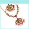 Bohemian Vintage Artificial Pearl Feather Jewelry Set With Metal Embellishments For Women