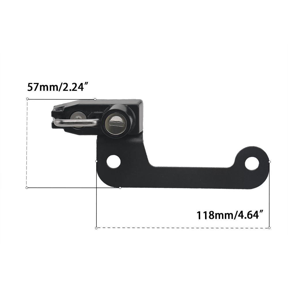 Motorcycle Black Helmet Lock Anti-Theft Helmet Security Lock with 2 Key for SUZUKI GSX-S1000GT GSXS1000GT GSXS 1000 GT 2021-2022