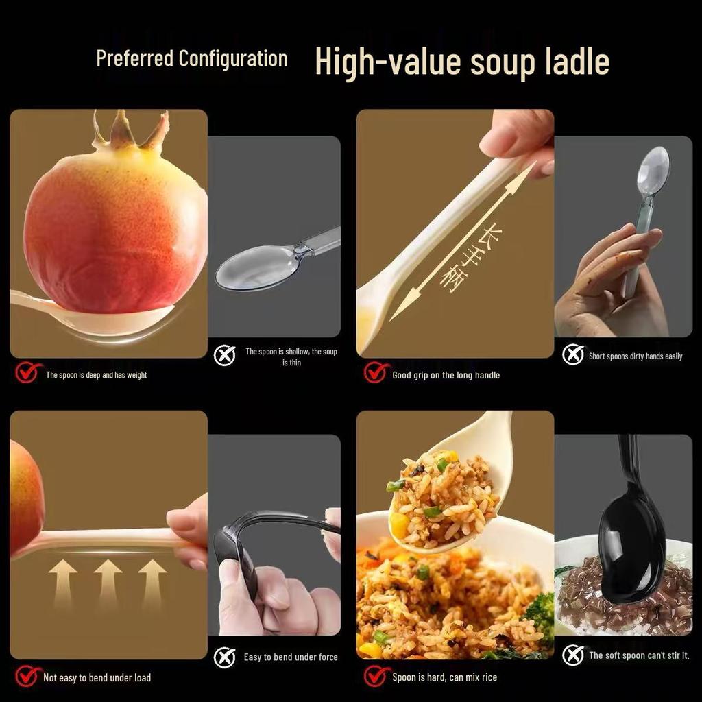 Premium Disposable Chopsticks & Spoon 2-Piece Set | High-Quality, High-End 4-Piece Cutlery Ideal for Commercial Use