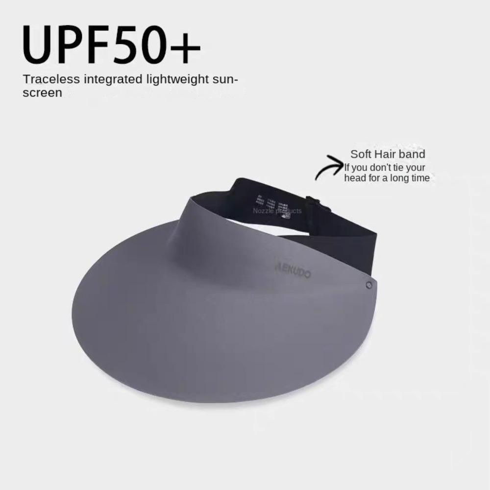 Breathable Seamless Visor Cap Foldable Summer Sun Hat Sunscreen Empty Top Cap  Outdoor Sport Cap