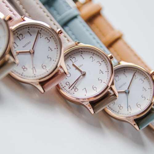 Fieldwork Women's Analog Watch with Leather Strap, White, Rita JN028-1