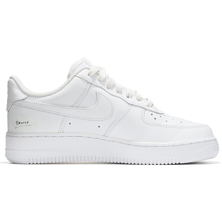 Nike Air Force 1 Leather Slip Resistant, Abrasion Resistant, Lightweight Low Top Skateboard Shoes Women's White DD8959-100(Team62-)