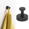 Black Coat Hook Durable Towel Hanger Practical Towel Hook Bathroom Kitchen Entryway