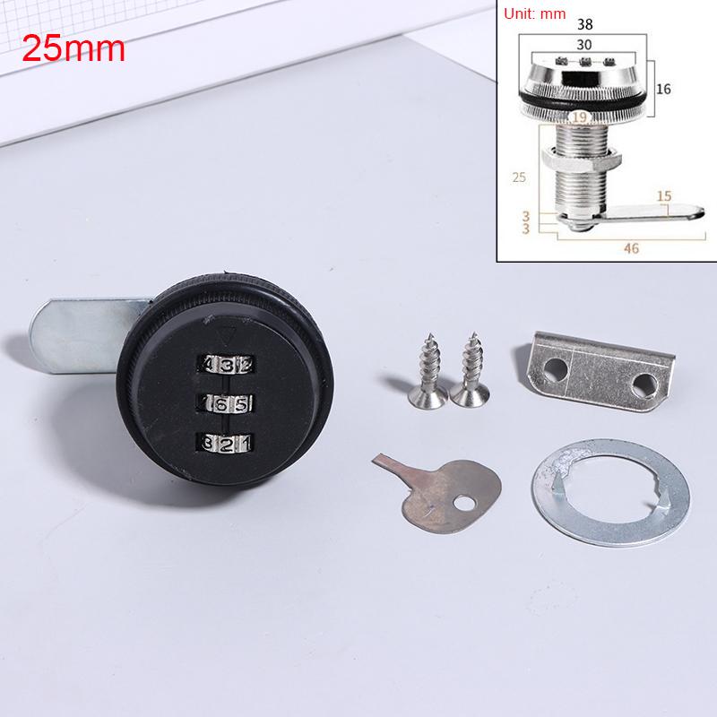 

3 Digital Code Combination Cabinet Lock Zinc Alloy Password Locks Security Home Automation Cam Lock For Mailbox Cabinet Door