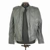J Walden Leather Riders Jacket 40 Gray Full-Zip Lined(USED)