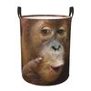 Gorilla Face Print Dirty Laundry Baskets Foldable Large Waterproof Clothes Sundries Basket For Home Children's