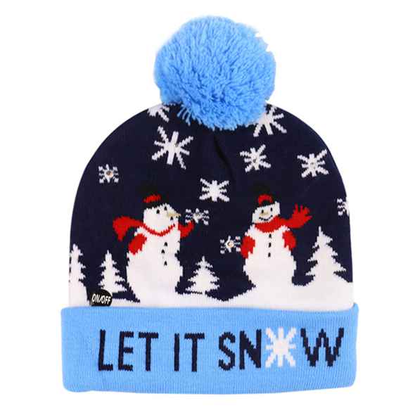 Christmas Hat Sweater Knitted Beanie 
